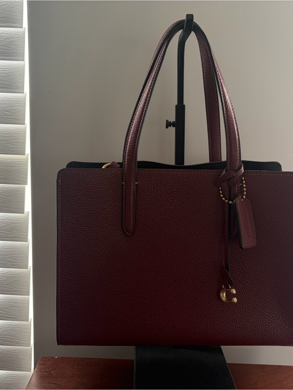 Coach Carter Polished Pebble Leather Carryall 28